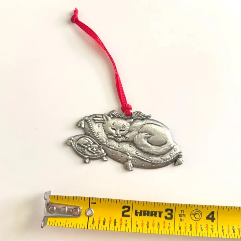 Madison Ave Night Before Christmas NotA Creature Was Stirring Cat Mouse Ornament